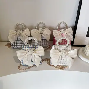 Boetiek Alle Seizoenen Baby Kinderen Boodschappers Tassen Peer Strik Prinses Lieve Schouder Meisjes Handtassen