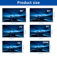 Tableau blanc numérique à vendre Affichage 4K 55 65 75 86 pouces Écran plat interactif multi-écran tactile Tableau interactif intelligent