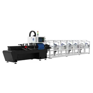 Machine de découpe de tuyau laser à fibre de haute qualité 3000W chargement automatique 6 mètres de tube carré pour le prix de traitement de meubles en pologne