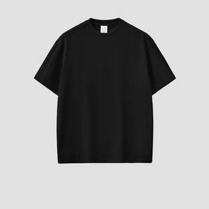Wholesale Unisex Oversized Heavyweight <b>T</b>-<b>Shirt</b> 305 Gsm <b>Thick</b> 100% Cotton Printed Logo Drop Shoulder Casual Streetwear for <b>Men</b> - Product Image 2