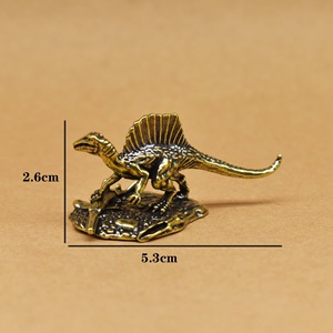 Antiker Jurassic Spinosaurus Messing-Ornament - Ein Personalisiertes und Lustiges Geschenk aus Vintage-Bronze-Handwerk - Product Image 2