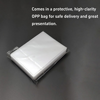 Protège-cartes transparents de 0,2 mm d'épaisseur 76*101 mm, pour chargement par le haut et par le côté, en plastique robuste