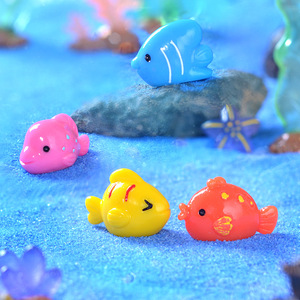 Figurines d'animaux miniatures en résine en gros : poissons, poulpes, décorations d'aquarium pour jardins féeriques, miniatures, artisanat DIY, ornements - Product Image 6