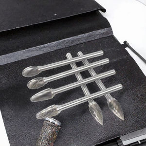 Tập tin quay cacbua vonfram để mài đánh bóng đôi & đơn cắt dài mũi khoan cacbua - Product Image 3