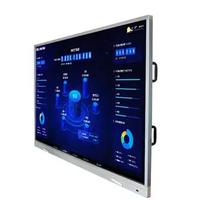 Usingwin 75 inch touch screen smart interact whiteboard wall mounted or stand intelligent interactive flat panel