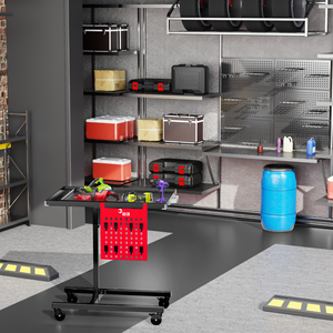 Mesa de trabajo de elevación automotriz móvil a buen <span class=keywords><strong>precio</strong></span>, bandeja de herramientas de elevación de acero y Metal para reparación de automóviles - Product Image 6