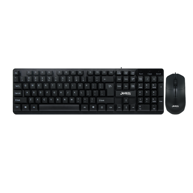 OEM Factory 104-Key Wired Keyboard and 3D Optical ABS Mouse Combo New USB Interface for Office or Laptop
