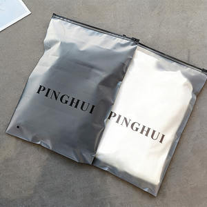 Custom Frosted Recycled Zipper Bags Clothing <b>Packaging</b> - Product Image 6