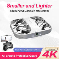 Mini drone RC 4K 8K HD pour débutants, jouet avion pour enfants, quadricoptère à moteur brushless, transmission 50m, cadeau de Noël