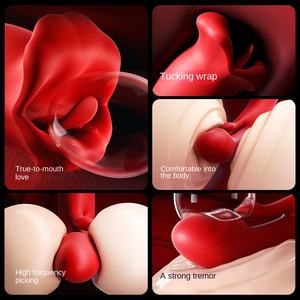 Nouveau plaisir sexuel oral Orgasme Langue léchant Balançoire Claque Puissant Dildo vibrant pour femmes - Product Image 4