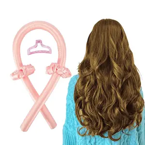 Heatless Curling Rod Headband Portable Magic No Heat Hair Ribbon Curler Rollers Silk Heatless Hair Curler