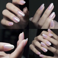 Poudre de paillettes pour ongles transparente holographique 0,2 g, effet miroir, aurora, néon, métallique, pigment chromé pour nail art, décoration