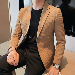 Maatwerk Heren Business Casual Blazers Jassen Nieuwe Mannelijke Geruite Pakken Jassen Hoge Kwaliteit Man Lente Slanke Blazers Jassen - Product Image 4