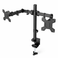 Support de Moniteur Double Bras à Prix de Gros, Fixation de Bureau, Rotation et Inclinaison Intégrales, Support Ergonomique pour Bureau d'Entreprise