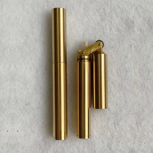 Briquet Vintage kérosène vieux <span class=keywords><strong>cuivre</strong></span> pur créatif mince poêle Dragon stick Nunchucks Mini personnalité briquet de poche pour hommes - Product Image 5