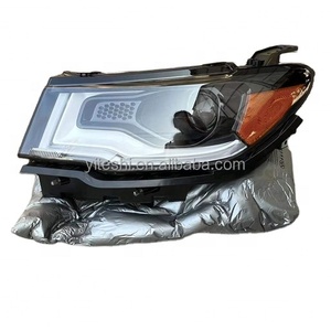 Phụ Tùng Thân Xe Đèn Pha Đèn Trước Đèn <span class=keywords><strong>Led</strong></span> <span class=keywords><strong>Halogen</strong></span> Cho Xe Jeep Compass 2017 2018 2019 2020 2021 2022 Với Đèn Phản Quang Màu Vàng - Product Image 1