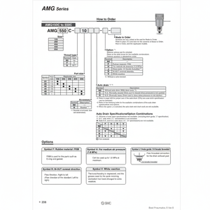 เครื่องกรองอากาศแบบนิวเมติก SMC AMG150C-01BC เครื่องแยกน้ำ - Product Image 1