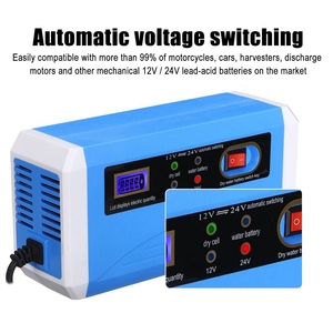 <span class=keywords><strong>Prix</strong></span> moins cher 12V 24V 10A chargeur de batterie de moto de voiture affichage lcd automatique camion cellule sèche eau chargeur de batterie au plomb - Product Image 5