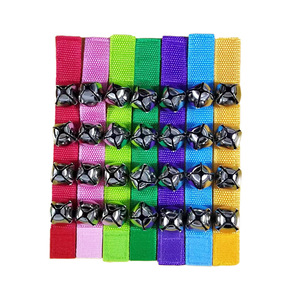 Campana de Muñeca Shu Tie, Instrumento Orff, Instrumento de Acompañamiento para Actuaciones <span class=keywords><strong>Infantiles</strong></span>, Campana de Muñeca con 4 Campanas, Campana de Cuerda - Product Image 2