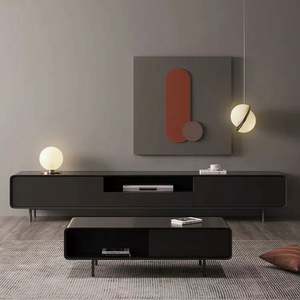 GEDO Ensemble de table en MDF Offre Spéciale personnalisé Meuble <span class=keywords><strong>TV</strong></span> moderne de gros pas cher Meuble de rangement avec pieds en fer Support <span class=keywords><strong>TV</strong></span> - Product Image 4