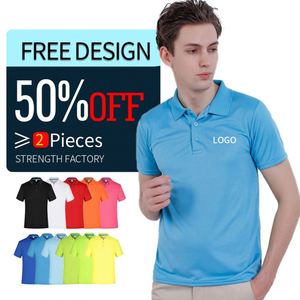 Polos de Golf Casuales de Secado Rápido para Hombre, Polo con Logotipo Personalizado, Diseño para Equipos de Trabajo, Deportes, Multicolor, Marca Personalizada Impresa - Product Image 2