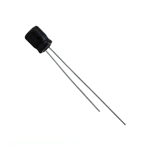 Condensateur radial TH 25NW510MEFC6.3X5 10 uF CAP ALUM 10UF 20% 25V à trou traversant pour canal fabricant - Product Image 1