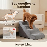 Escalier pour animaux de compagnie, échelle pour chien, marches en éponge amovibles antidérapantes, respirantes, imperméables, utilisation intérieure toute saison