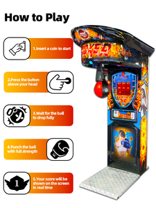 Máquina de Juego de Boxeo de Modo Dual, para 1 Jugador Individual y 6 Jugadores <span class=keywords><strong>en</strong></span> Competición, Juego de Arcade de Redención para Negocios de Parques de Diversiones - Product Image 5