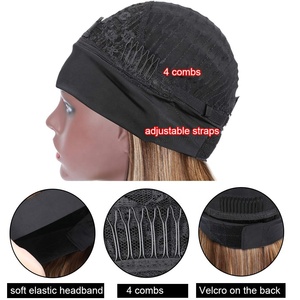 Pelucas <span class=keywords><strong>de</strong></span> <span class=keywords><strong>Cabello</strong></span> Humano con Diadema Kbeth Ombre Highlights Blonde Streaks 1b/Tl412 Sin Encaje Frontal, Peluca Recta con Diadema - Product Image 5