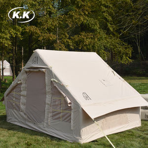 Kawagebo Kamp (KK) 10' X 7' Gonflable 6.3 ㎡   Tente de <span class=keywords><strong>camping</strong></span> imperméable Oxford pour glamping avec cheminée intégrée - Product Image 3