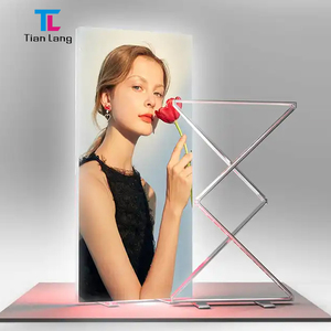 Tùy biến hai mặt Silicone cạnh dẫn hộp Đèn, nhôm không khung seg Vải Xách Tay gấp vải nền <span class=keywords><strong>lightbox</strong></span> - Product Image 2