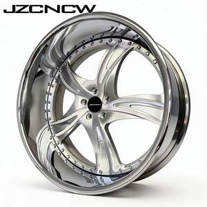 JZCNCW Juego de 3 Ruedas de 28 Pulgadas con Borde Profundo, Forjadas, 5x114.3 5x112 75x139.7 6x139.7mm, para 7 Q7 Q8 LX / GX F-150 RAM 1500 - Product Image 3