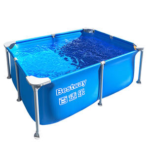 Piscina Infantil Rectangular <span class=keywords><strong>Bestway</strong></span> 5615f de 1.8m X 1.4m X 60cm con Marco, para Diversión Familiar, Piscina Desmontable para Exteriores - Product Image 1