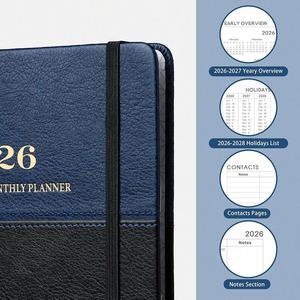 Agenda 2026 con espiral, papel A5, logotipo en lámina dorada, 80 hojas, diseño ecológico personalizable para oficina/escuela - Product Image 2