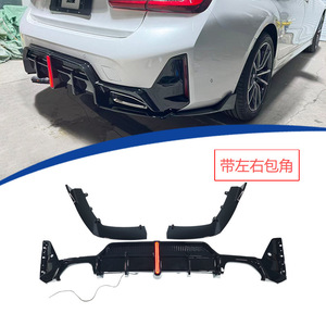 YTOP BMW 3 Series G20 Rear Lip Glossy Black With Lights For Retrofit Upgrade - Product Image 1
