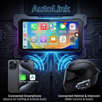 Caméra de tableau de bord universelle pour moto Aoocci C9 Pro Max 6,0 pouces, double objectif 1080P, étanche avec vision nocturne
