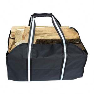 Échantillon gratuit : Sac de transport en toile cirée pour bûches de bois avec sangles de fixation, cadeau de Noël - Product Image 5