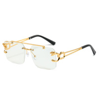 Lunettes de soleil vintage tendance 2027 de haute qualité à double pont pour femme, lunettes de soleil de luxe en métal pour homme