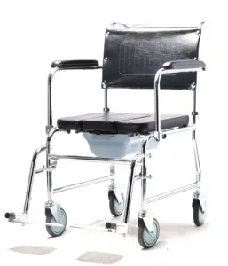 Hot selling wheelchair bathroom commode wheelchair shower chair for the patient
