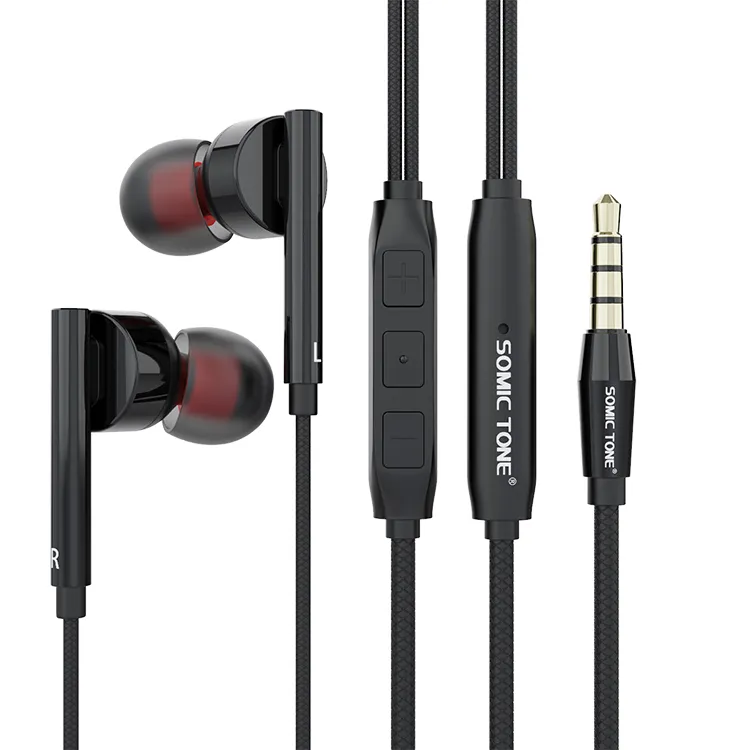 High Quality Earbuds Headphones Wired Stereo Earphones Bass Auriculares Compatible Fits Most 3.5mm Jack