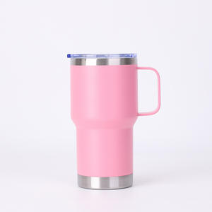 Custom Logo verniciato a polvere 20oz in acciaio inox doppia parete isolato da viaggio Tumbler con manico da esterno tazza da <span class=keywords><strong>caffè</strong></span> tazze con coperchio - Product Image 5