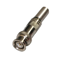 Connecteur coaxial BNC mâle RG6 sans soudure 75-5 entièrement métallique anti-interférence pour câble coaxial de caméra AHD CVI TVI CVBS