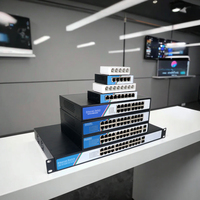 Switch réseau non géré 8 ports avec alimentation CC 100 Mbps, garantie 1 an, prise en charge VLAN, prix usine pour systèmes de vidéosurveillance