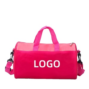 Borsa da ballo pieghevole <span class=keywords><strong>rosa</strong></span> con logo personalizzato, grande borsa da viaggio sportiva per palestra, balletto, costumi da ballo, yoga, per ragazze - Product Image 1