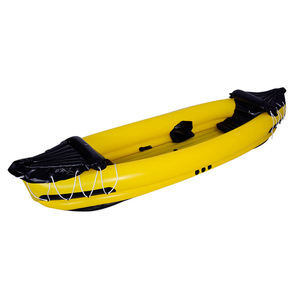 Kayak Inflable Amarillo de 3.1-4m para 1 Persona, Bote Recreativo de PVC para Lago o Río - Product Image 1