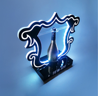 Présentoir lumineux à LED pour bouteilles d'alcool et de champagne Étagère de présentation de bouteilles VIP