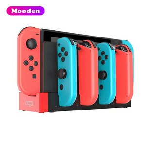 Base de carga para controlador, <span class=keywords><strong>compatible</strong></span> <span class=keywords><strong>con</strong></span> <span class=keywords><strong>Switch</strong></span> OLED Joy cons, estación de soporte de carga para accesorios de juego NS, para mando a distancia - Product Image 3