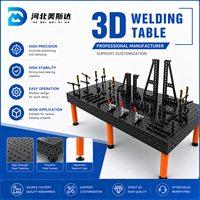 Nouvelle station de soudage 3D Meisida, professionnelle, en acier Q355, surface nitrurée au plasma, surface de travail stable, sans électricité, soudage