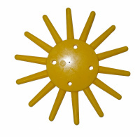 Usine personnalisée 70A-95A polyuréthane doigt roue rouleau PU étoile roue pour accessoires coupe-herbe