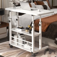 Bureau de travail à domicile, table réglable en hauteur, table pour ordinateur portable